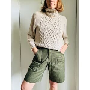 Vintage Boy Scout Uniform Shorts Green Utility Gopcore Workwear Looks Size M/L